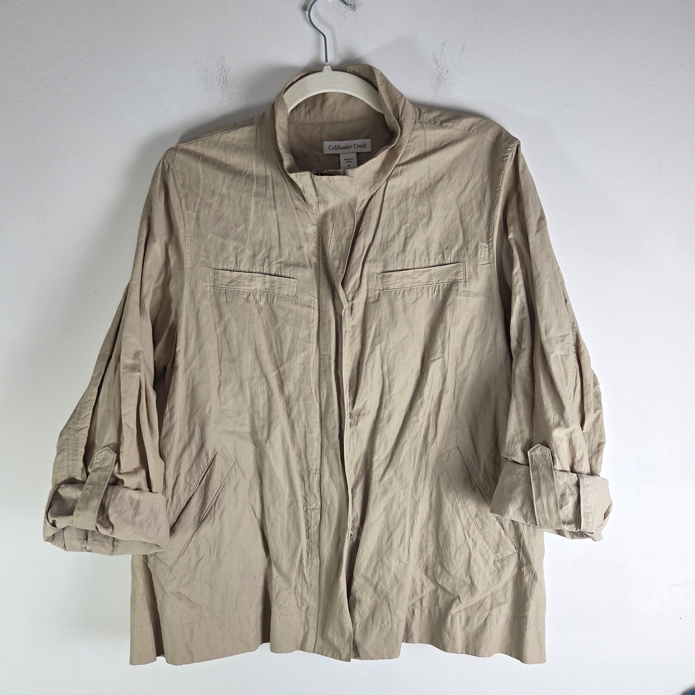 Coldwater Creek‎ Women's Beige Utility Jacket